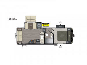 The Keystone Laredo 255SRL 5th Wheel is barely over 7000 pounds and easily half-ton towable.
