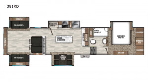 The Coachmen Chaparral 381RD 5th Wheel features spacious living, DSI winning quality, at a value price. See the 381RD at Byerly RV in St. Louis, Missouri