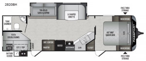 See the Keystone Passport 2820BH or one of Passport’s other great floor plans at Byerly RV in St. Louis, MO