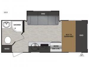 The NoBo 16.8 is designed to be lightweight and go anywhere. See it at Byerly RV in Eureka, MO