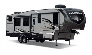 The Keystone Laredo 325RL 5th Wheel offers luxury at an affordable price.