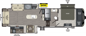 The Keystone Laredo 5th Wheel brand features large showers, king beds, automatic electronic leveling and more. See Keystone Laredo at Byerly RV in Eureka, MO