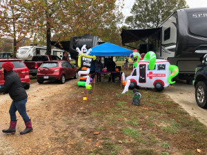 The Byerly RV Fall Campout featured trick or treating for Halloween