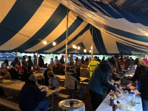 Dinner was served and then the DJ's took over on Saturday for some Halloween fun