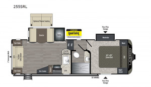The Laredo 255SRL 5th Wheel is lightweight but features all of the ammenities of Keystone's top luxury brand.