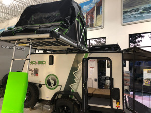 Roof tent or Deer Stand? The No Boundaries 10.6 has one of the most unique features of any lightweight travel trailer. See it at Byerly RV in Eureka, MO
