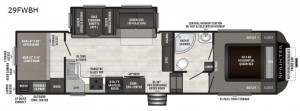 bunk room 5th wheel with outside kitchen