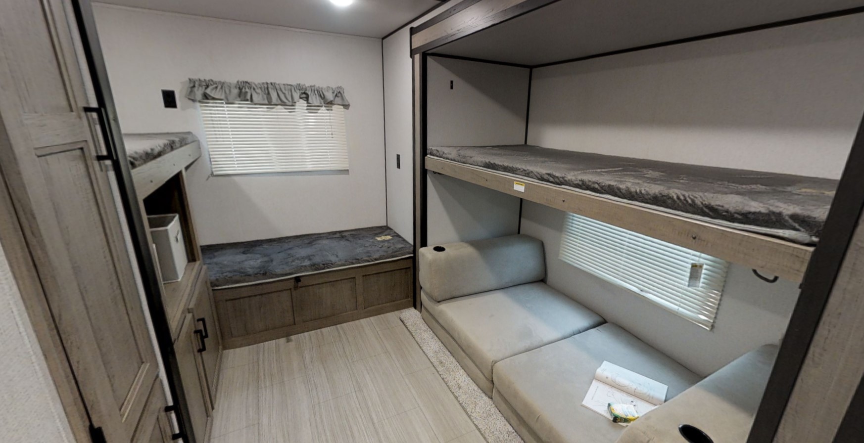 travel trailer with a bunkhouse